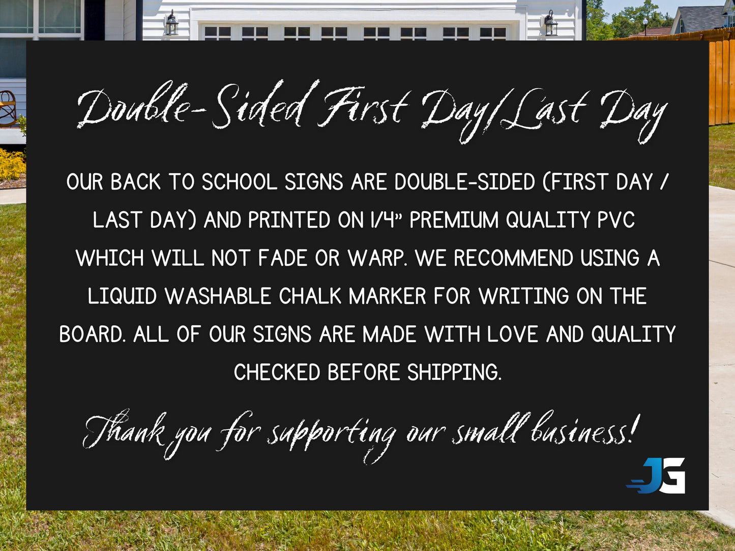 FIRST/LAST DAY OF SCHOOL SIGN